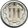 Image 2 : 1867 3CN MS66 PCGS. Production of business strike thre