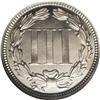 Image 2 : 1868 3CN PR66 Cameo NGC. A lightly patinated Premium G