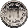 Image 2 : 1868 3CN PR67 Cameo NGC. The untoned obverse and rever