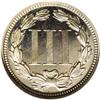Image 2 : 1869 3CN PR66 Cameo NGC. Nicely contrasted beneath pal