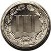 Image 2 : 1875 3CN PR66 Ultra Cameo NGC. Untoned with deep refle
