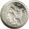 Image 1 : 1886 3CN PR67 S Cameo NGC. Frosty silver-gray devices