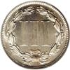 Image 2 : 1887 3CN PR66 Cameo PCGS. Only the lightest trace of g