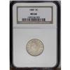 Image 1 : 1889 5C MS66 NGC. Pleasing light gray patination bathe