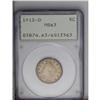 Image 1 : 1912-D 5C MS63 PCGS. Housed in a first generation PCGS