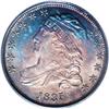 Image 1 : 1835 10C MS64 PCGS. JR-9, R.2. Aqua-blue, orange, and