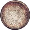 Image 2 : 1837 10C Large Date MS65 NGC. This pretty example of a