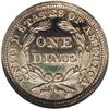 Image 2 : 1858 10C PR65 NGC. Dappled cobalt-blue, golden-brown,