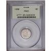 Image 1 : 1880 10C PR65 PCGS. Fortin-101. Ice-blue and rose colo