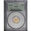 Image 1 : 1921-D 10C AU58 PCGS. The light peach and yellow-gray