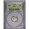 Image 1 : 1938 10C PR67 PCGS. Bright proof surfaces display wisp