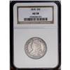 Image 1 : 1818 25C AU58 NGC. B-8, R.3. Plum-gray color is domina