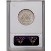 Image 2 : 1843 25C MS62 ANACS. A well struck cream-gray example