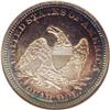 Image 2 : 1865 25C PR64 Cameo NGC. The bright, purple tinged cen