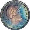 Image 1 : 1892 25C PR68 PCGS. Type Two Reverse. Lush ocean-blue,