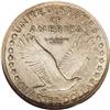 Image 2 : 1916 25C AU55 NGC. Slight high-point wear is hidden be
