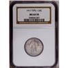 Image 1 : 1917 25C Type One MS64 Full Head NGC. A rich coating o