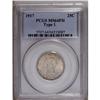 Image 1 : 1917 25C Type One MS64 Full Head PCGS. Mottled russet
