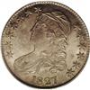 Image 1 : 1827 50C Square Base 2 MS64 NGC. O-107, R.3. This full