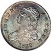 Image 1 : 1832 50C Small Letters MS62 NGC. O-107, R.2. Ice-blue