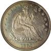 Image 1 : 1864 50C PR65 NGC. Beautifully toned in a swirling mix