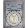 Image 1 : 1917 50C MS65 PCGS. Silver-gray surfaces reveal satiny
