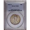 Image 1 : 1921-S 50C VF25 PCGS. Rich green, gold, and red periph