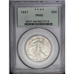 1937 50C PR66 PCGS. The milky tan iridescence deepens