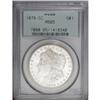 Image 1 : 1878-CC S$1 MS65 PCGS. Boldly struck and completely br