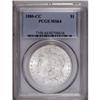 Image 1 : 1880-CC S$1 MS64 PCGS. An essentially brilliant near-G