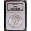Image 1 : 1880-CC S$1 MS65 NGC. Faint pearl-gray patina. While t