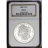 Image 1 : 1880-S S$1 MS67 NGC. Flashy and untoned, this Superb G