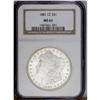 Image 1 : 1881-CC S$1 MS65 NGC. A frosty, glittering, brilliant