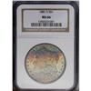 Image 3 : 1881-S S$1 MS66 NGC. Glorious magenta, jade-green, and