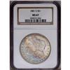 Image 1 : 1881-S S$1 MS67 NGC. Brilliant reverse, with obverse w