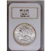 Image 1 : 1881-S S$1 MS67 NGC. Fully struck with flashy, bright,