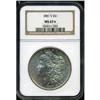 Image 1 : 1881-S S$1 MS67 S NGC. Fully struck with bright, coru