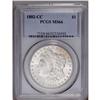 Image 1 : 1882-CC S$1 MS66 PCGS. Satiny and lustrous with fully