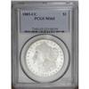 Image 1 : 1885-CC S$1 MS65 PCGS. A blazing snow-white Gem with a