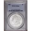 Image 1 : 1887 S$1 MS66 PCGS. Brilliant, somewhat prooflike fiel
