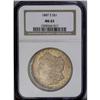 Image 3 : 1887-S S$1 MS63 NGC. Richly toned over both sides, red