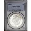 Image 1 : 1887-S S$1 MS64 PCGS. VAM-2. A Top 100 Variety. Nearly
