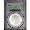 Image 3 : 1887-S S$1 MS65 PCGS. This impressive Gem example crea