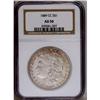 Image 3 : 1889-CC S$1 AU50 NGC. A lightly circulated example of