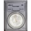 Image 1 : 1890-CC S$1 MS63 PCGS. A wisp or two of tan color appe
