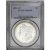 Image 1 : 1891-CC S$1 MS63 Prooflike PCGS. Wispy hairlines and m