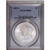 Image 1 : 1891-S S$1 MS64 PCGS. Icy white, untoned surfaces with