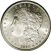 Image 1 : 1892-CC S$1 MS64 PCGS. Frosty-white and particularly s