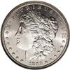 Image 1 : 1892-CC S$1 MS64 NGC. Well struck with frosty-white su