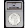 Image 3 : 1892-CC S$1 MS64 NGC. Well struck with frosty-white su
